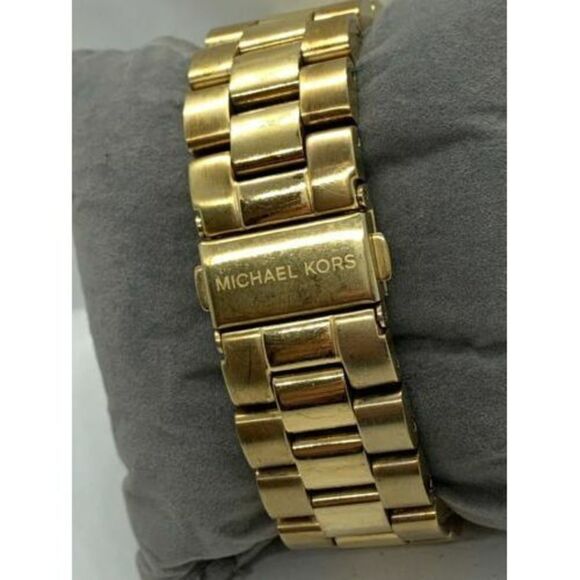 Michael Kors MK5055 Unisex Watch Chronograph Gold Stainless Steel 38mm Case D527 - Picture 4 of 9